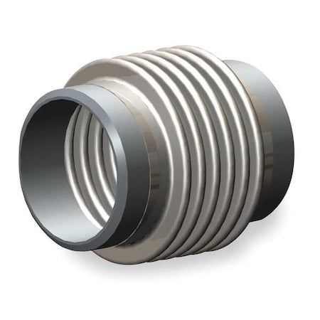 2" Dia x 5" L SS Metal Expansion Joint