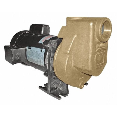 Centrifugal Pump, 3/4 hp, 115/208 to 230V AC, 1 Phase, 52 ft Max Head