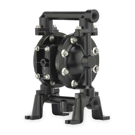 Double Diaphragm Pump, Aluminum, Air Operated, Viton, 75 GPM