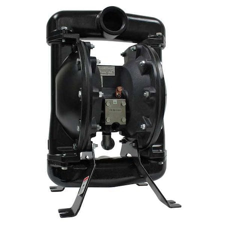 Double Diaphragm Pump, Aluminum, Air Operated, Viton, 75 GPM