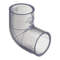 PVC Elbow, 90 Degrees, Solvent x Solvent, 1/2 in Pipe Size