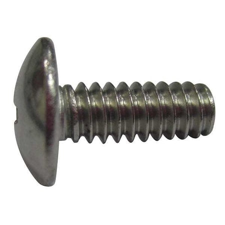 #8-32 x 1 in Phillips Truss Machine Screw, Plain 18-8 Stainless Steel, 100 PK