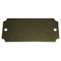 Blank Tag, 1 7/16 in H x 3 in W, Brass, Rectangle, 100 PK