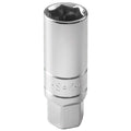 3/8 in Drive, 5/8" SAE Socket, 6 Points, Spark Plug 1 in, Steel