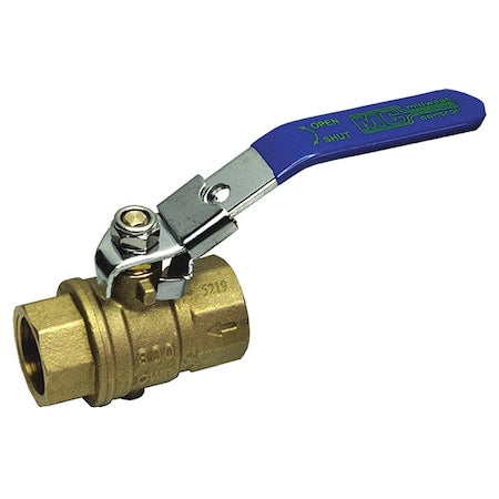 Manual 2-Way Ball Valve,NPT,Brass