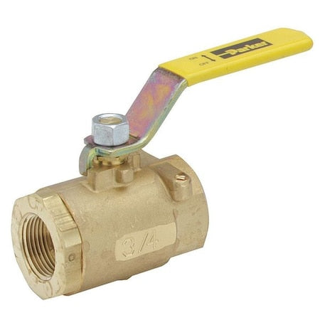 3/4" FNPT Brass Ball Valve Inline