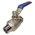 1/4" FNPT x MNPT Stainless Steel Ball Valve Inline