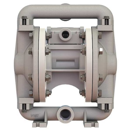 Double Diaphragm Pump, Aluminum, Air Operated, PTFE, 12 GPM