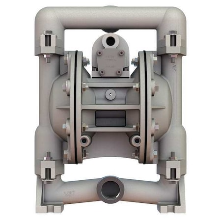 Double Diaphragm Pump, Aluminum, Air Operated, Santoprene, 49 GPM