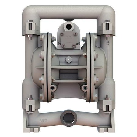 Double Diaphragm Pump, Stainless steel, Air Operated, Santoprene