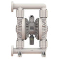 Double Diaphragm Pump, Polypropylene, Air Operated, PTFE, 177 gpm GPM 220 Degrees F