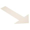 Arrow Tape Floor Marking Vinyl White, 6" W x 10" L, 50 mil Thick