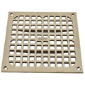 Galvanized; Top: Nickel Bronze, Grate, Sanitary Drains