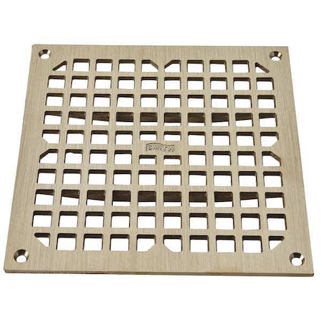 Galvanized; Top: Nickel Bronze, Grate, Sanitary Drains