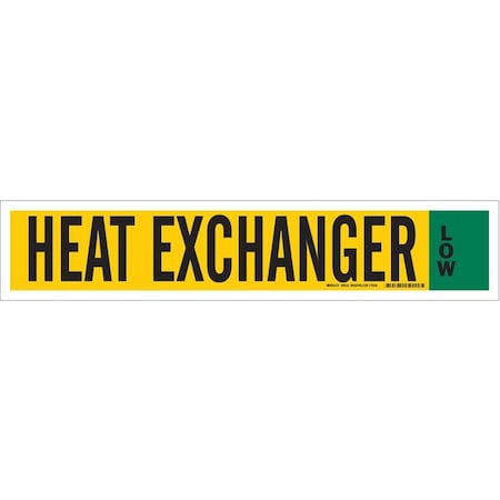Ammonia Pipe Markers, 4inHx24inW, Vinyl, 90343