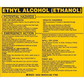 Chemical Label, 3 3/4 in H, 4 1/2 in W, 93530,PK25