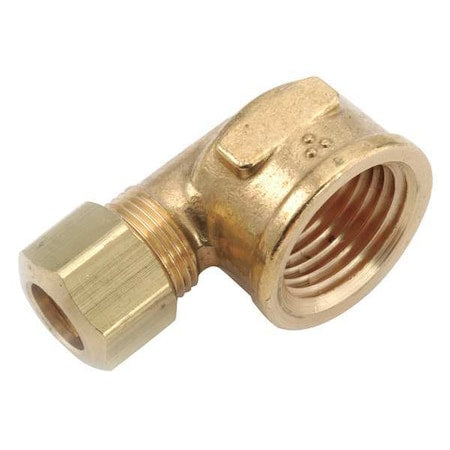 Elbow, Brass, Comp. 1/4 in, FNPT 1/8 in