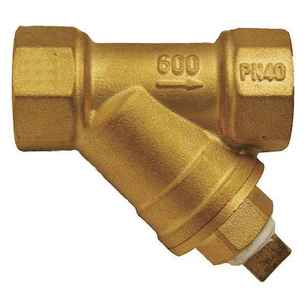 Y Strainer, 1 in NPT, 3 in L, 20 Mesh, Brass, 600 psi at 100 Degrees F Max Pressure