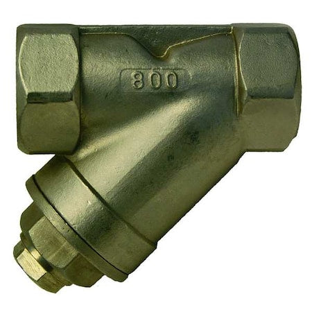 Y Strainer, 2" Pipe, FNPT x FNPT, 316 Stainless Steel, 800 psi