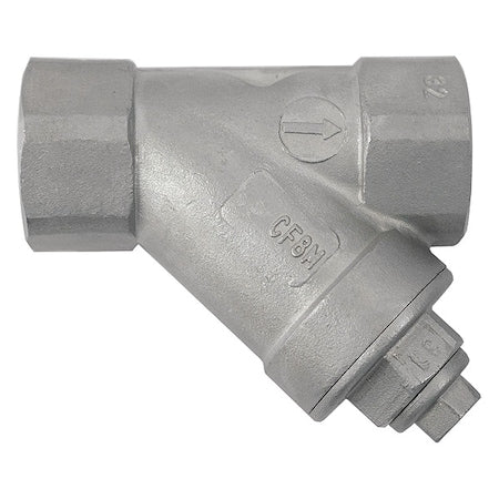 Y Strainer, 3/4" Pipe, FNPT x FNPT, 316 Stainless Steel, 800 psi