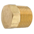 Low Lead Brass Hex Plug, Male NPT, 1/8" Pipe Size