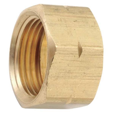 Nut, Brass, Compression, 3/8 in
