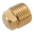 Low Lead Brass Square Head Plug, Male NPT, 1/8" Pipe Size