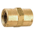 Coupling Low Lead Brass Coupling, 1/4 in Female NPT X 1/4 in Female NPT