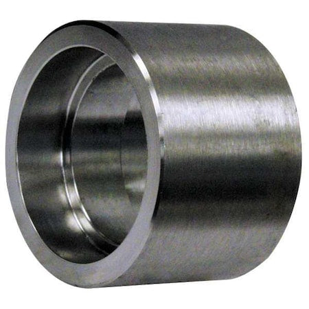 1 in FSW 304/304L SS Coupling, Class 3000, Female Socket, 1.5 in Length