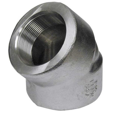 StainlessSteel,45Elbow,3/4"NPTx3/4"NPT