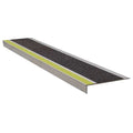 Stair Tread,Ylw/Blk,60in W,Extruded Alum, 365YB5