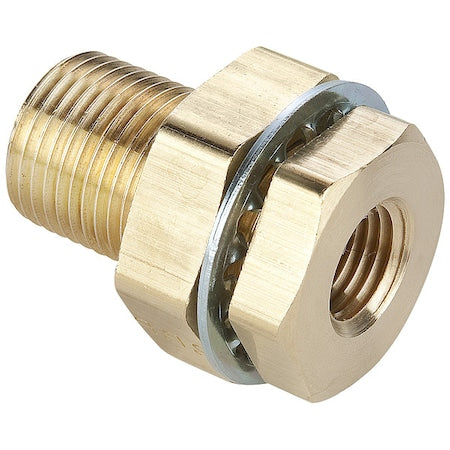 Anchor Coupling Short Brass Dryseal Pipe Fitting, 5/8 in Male NPT X 1/8 in Female NPT