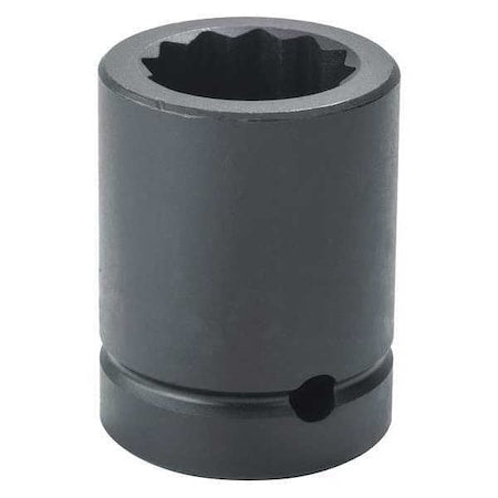 1" Dr, 1-1/4" Size, SAE, Impact Socket, 12 Pts