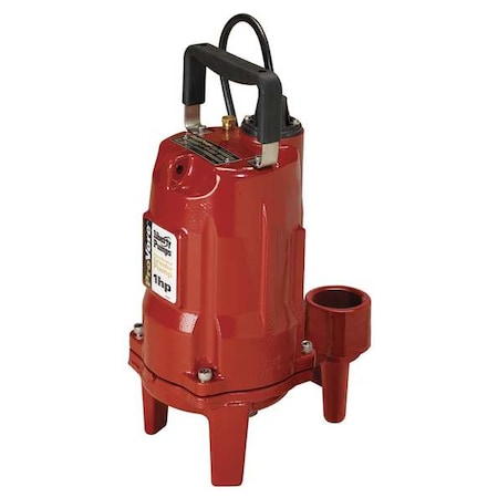 Grinder Pump, 10 ft, Single, 115V AC