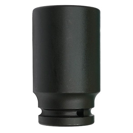 WESTWARD 3/4 in Drive Impact Socket Deep Socket, Black Oxide, Steel,1 1/4 in