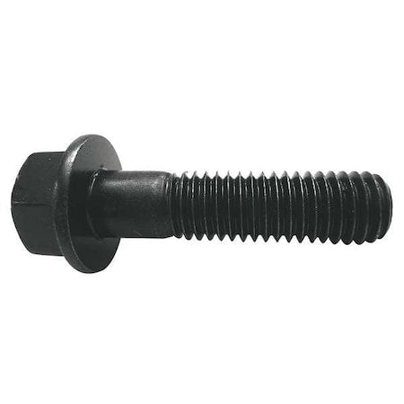 Grade 8, 1/2"-20 Flange Bolt, Plain Steel, 2 in L, 25 PK
