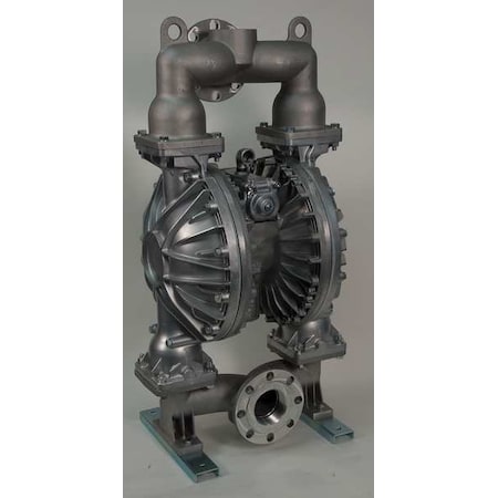 Double Diaphragm Pump, Aluminum, Air Operated, Santoprene, 215 GPM