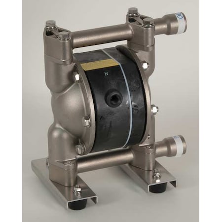 Double Diaphragm Pump, Stainless steel, Air Operated, Santoprene