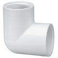 PVC Elbow, 90 Degrees, FNPT x FNPT, 2 in Pipe Size