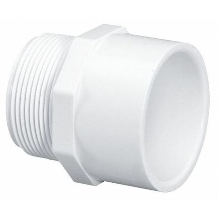 PVC Male Adapter, MNPT x Socket, 1 in Pipe Size
