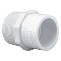 PVC Reducer, MNPT x Socket, 1 1/4 in x 1 1/2 in Pipe Size