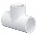 PVC Tee, Socket x Socket x FNPT, 1 in Pipe Size
