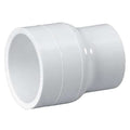 PVC Reducing Coupling, Socket x Socket, 4 in x 3 in Pipe Size