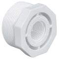 PVC Reducing Bushing, MNPT x FNPT, 1 1/4 in x 1 in Pipe Size