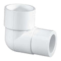 PVC Reducing 90 Degrees  Elbow, Slip x Slip, 1 1/4 in x 1 in Pipe Size