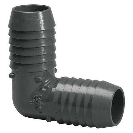 PVC Elbow, 90 Degrees, Insert, 3 in Pipe Size