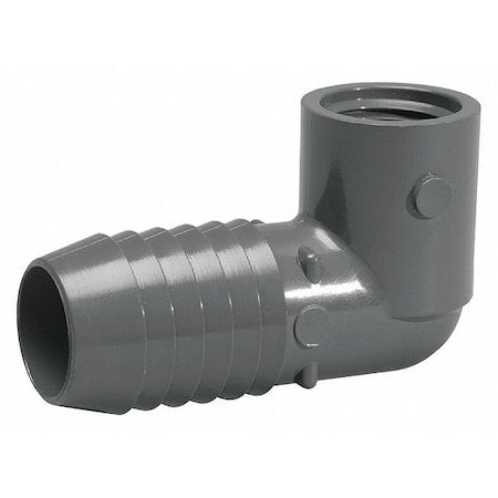 PVC Elbow, 90 Degrees, Insert x FNPT, 1-1/2 in Pipe Size