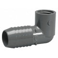 PVC Reducing Elbow, 90 Degrees, Insert x FNPT, 1 in x 1/2 in Pipe Size