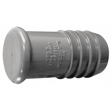 PVC Straight Plug, Insert, 1 in Pipe Size