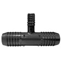 PVC Tee, Insert x Insert x Double Helix, 3/4 in Pipe Size
